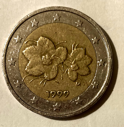 Moneta euro rara fiori - moneta, "fiori
