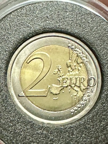 Moneta commemorativa euro - moneta,