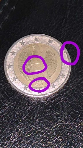 Moneta euro rara con - da, vari