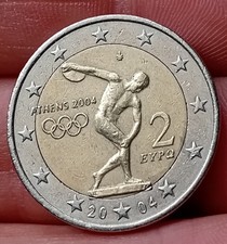 Moneta Da 2 Euro Rara Grecia